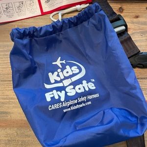 Blue Airplane Safety Harness
